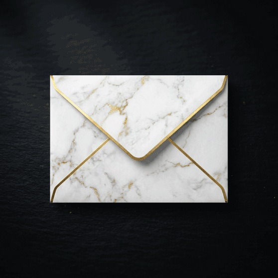 Gold Foil Envelope Liner