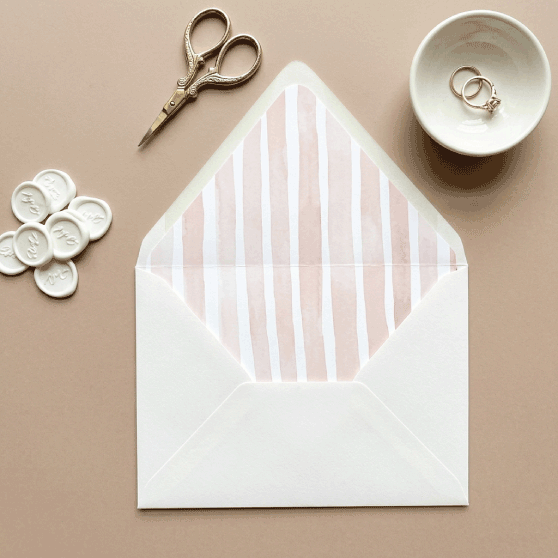 Striped Envelope Liner